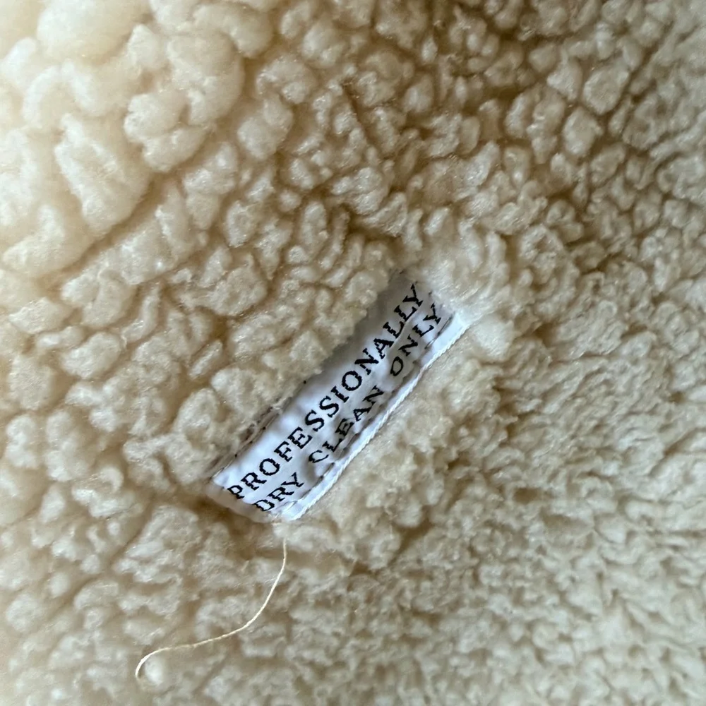 Vintage shearling corduroy coat tan men’s 40 M - Picture 4 of 9